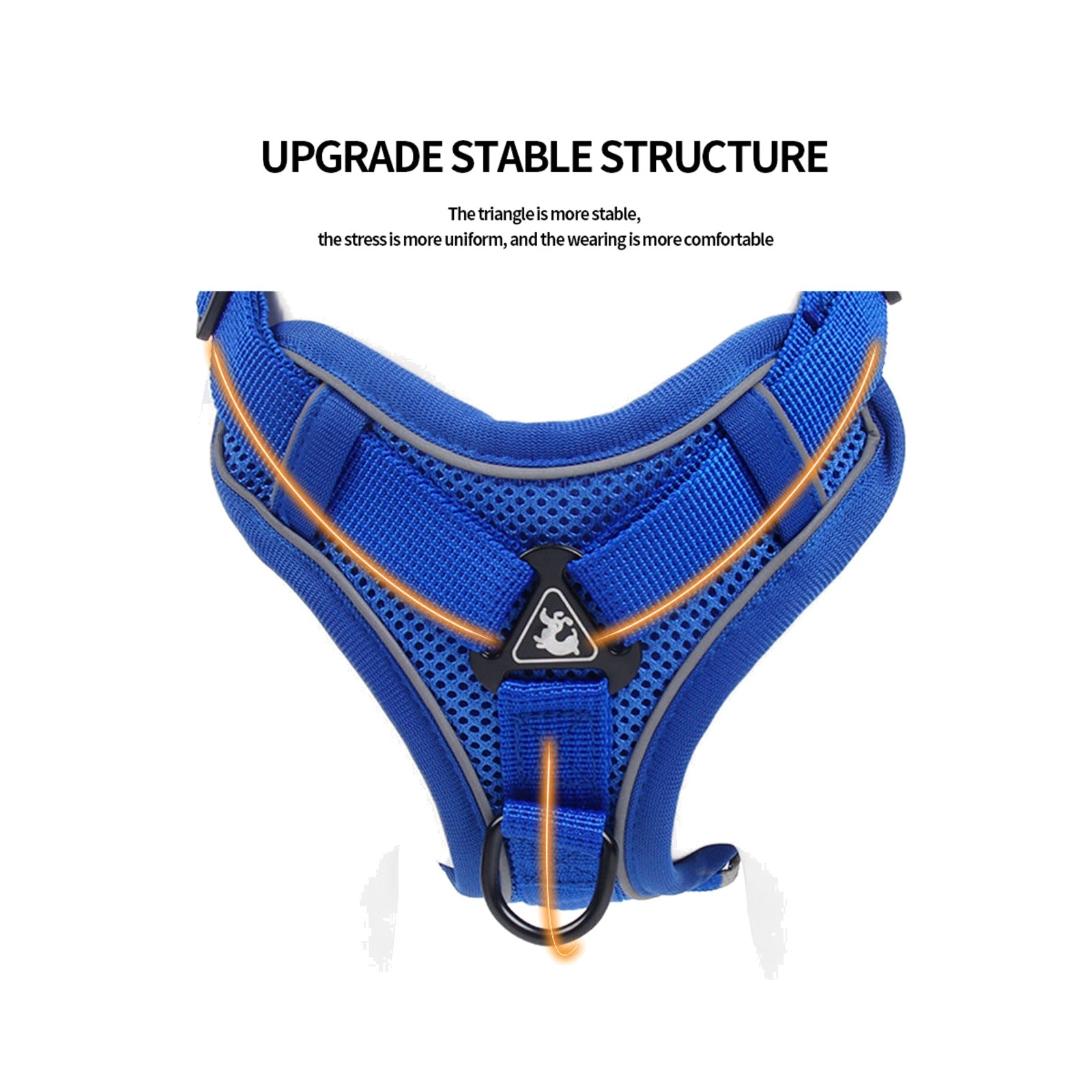 TrailPaw Reflective Breathable Dog Harness & Leash Set