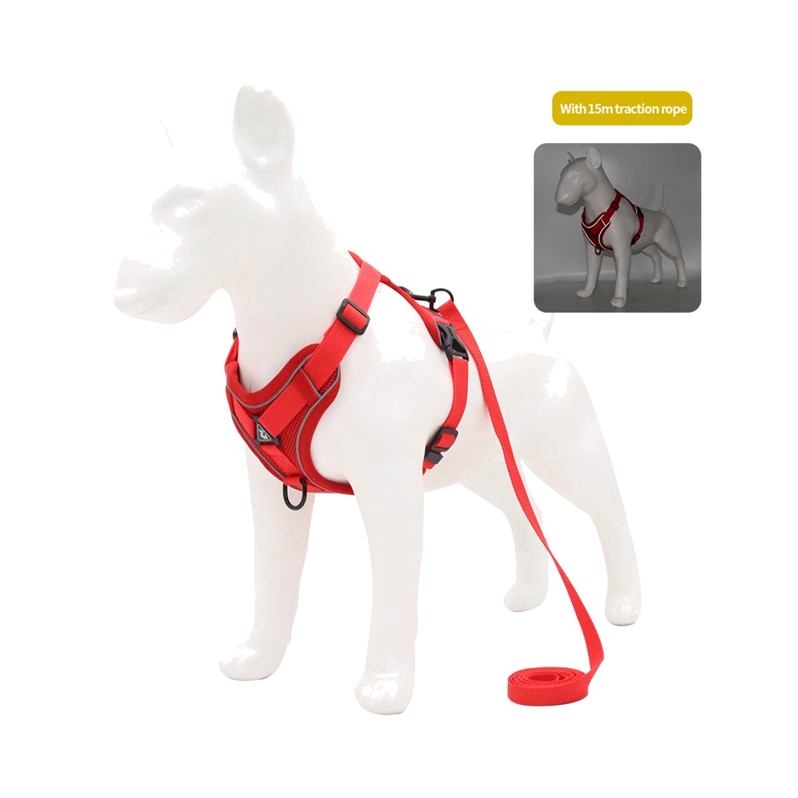 TrailPaw Reflective Breathable Dog Harness & Leash Set