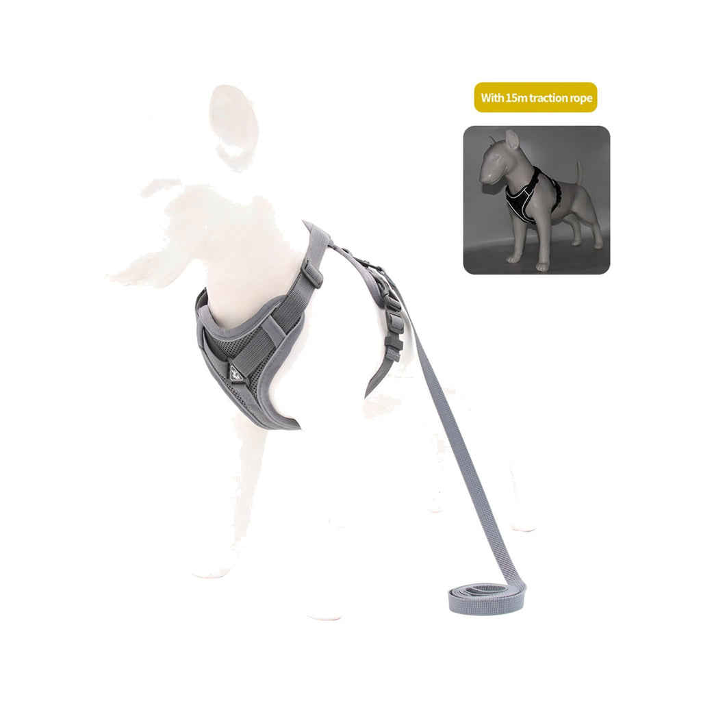 TrailPaw Reflective Breathable Dog Harness & Leash Set