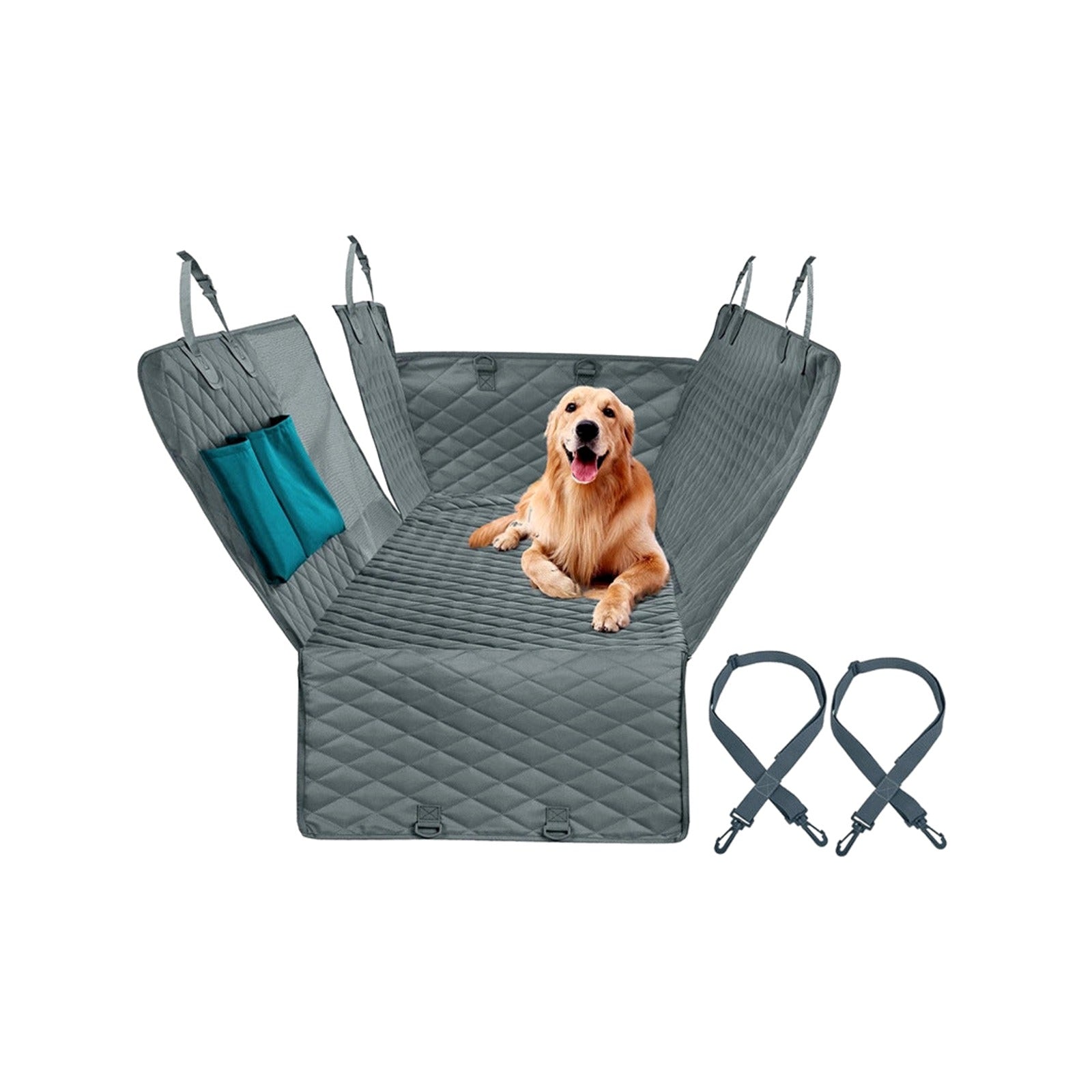 TrailPaw Waterproof Dog Car Seat Cover with Mesh Window