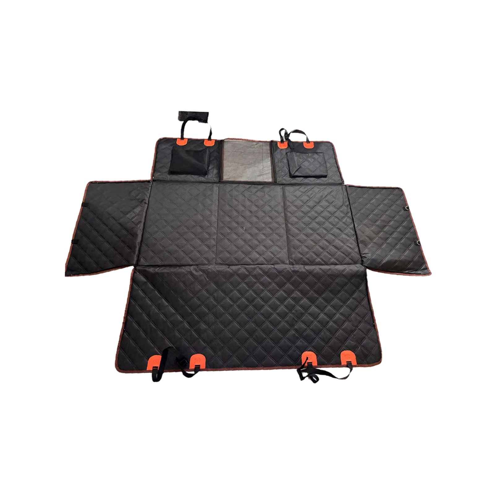 Dog Car Hammock Seat Cover, Waterproof 600D Oxford Fabric Pet Seat Protector for Back Seat, Scratch Proof & Anti-Slip
