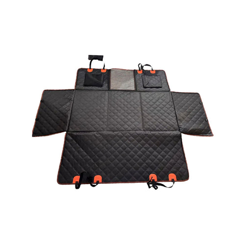 Dog Car Hammock Seat Cover, Waterproof 600D Oxford Fabric Pet Seat Protector for Back Seat, Scratch Proof & Anti-Slip
