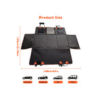 Dog Car Hammock Seat Cover, Waterproof 600D Oxford Fabric Pet Seat Protector for Back Seat, Scratch Proof & Anti-Slip