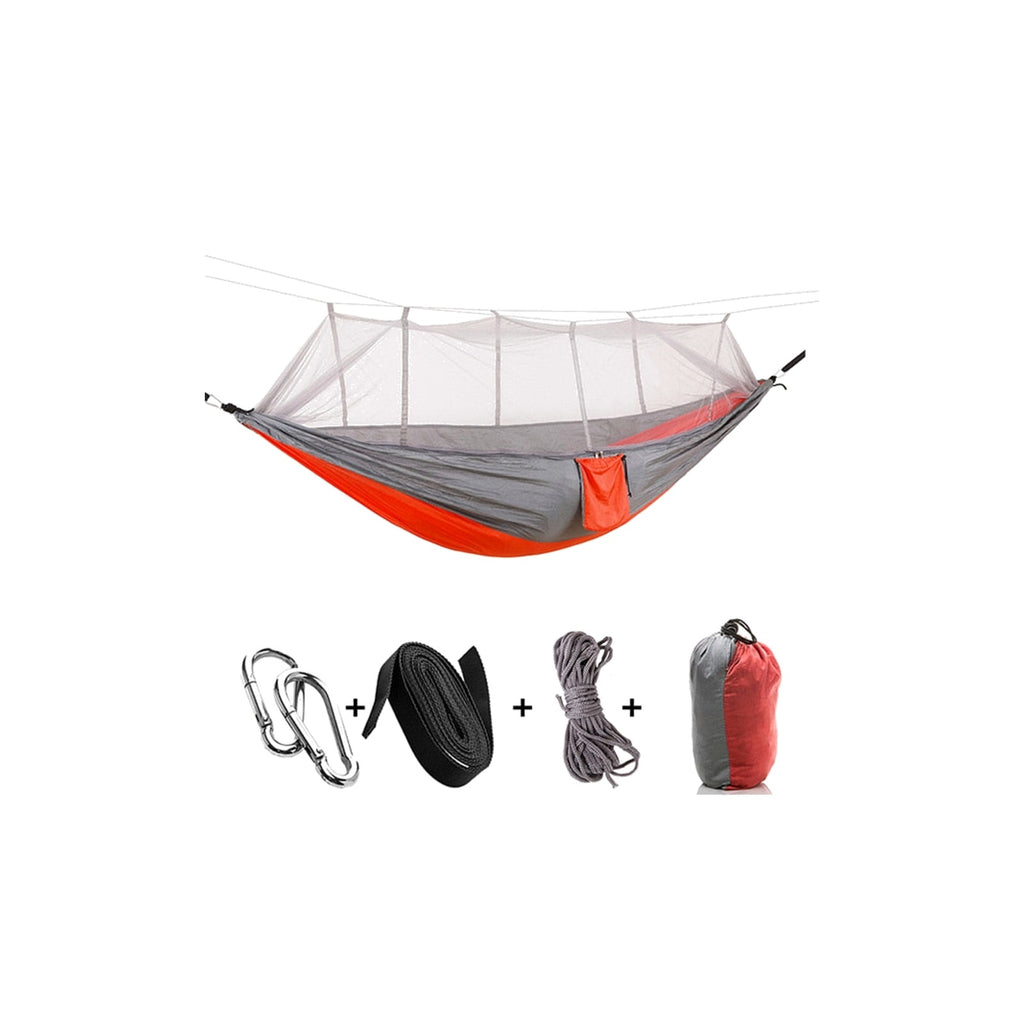 TrailPaw Ultralight Double Camping Hammock with Mosquito Net