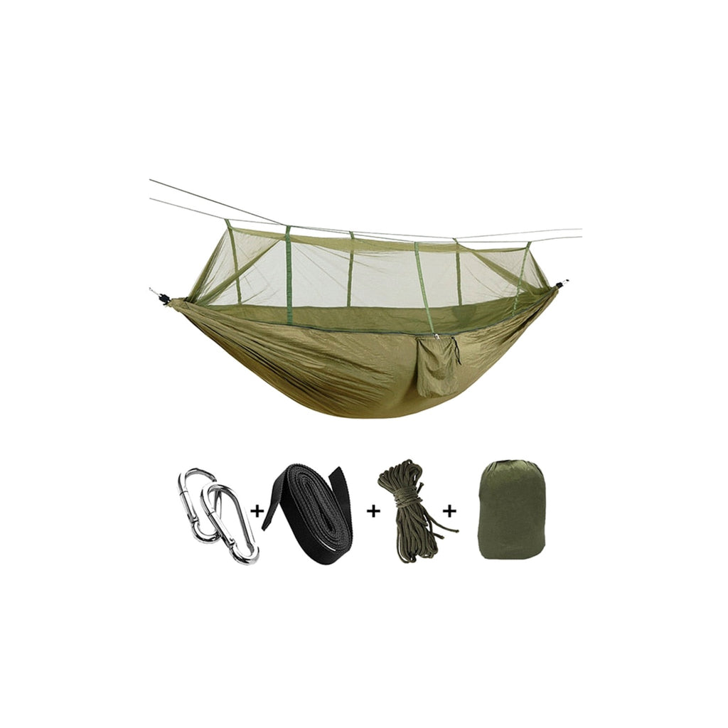 TrailPaw Ultralight Double Camping Hammock with Mosquito Net