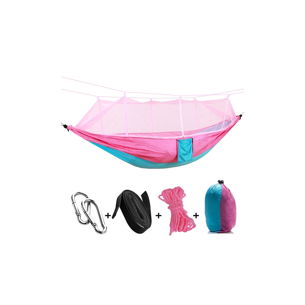 TrailPaw Ultralight Double Camping Hammock with Mosquito Net