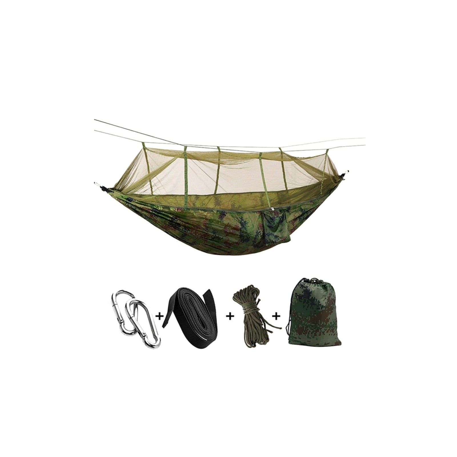 TrailPaw Ultralight Double Camping Hammock with Mosquito Net