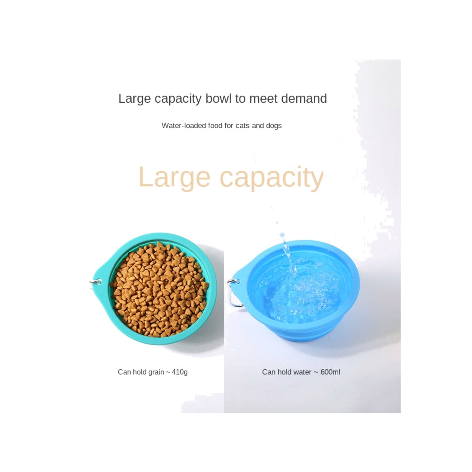TrailPaw Foldable Silicone Travel Bowl 600ml
