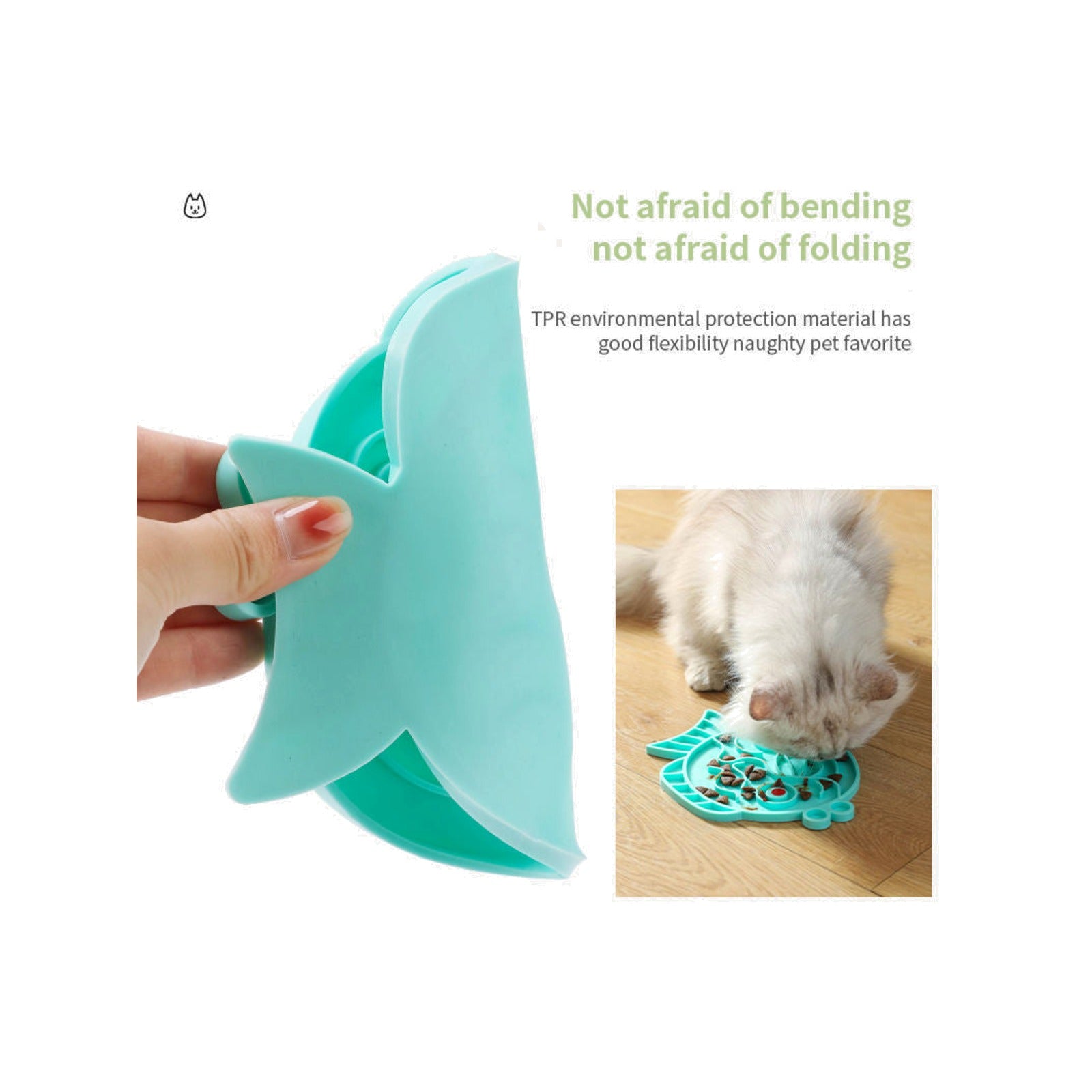 TrailPaw Slow Feeder Bowl & Lick Mat for Dogs & Cats