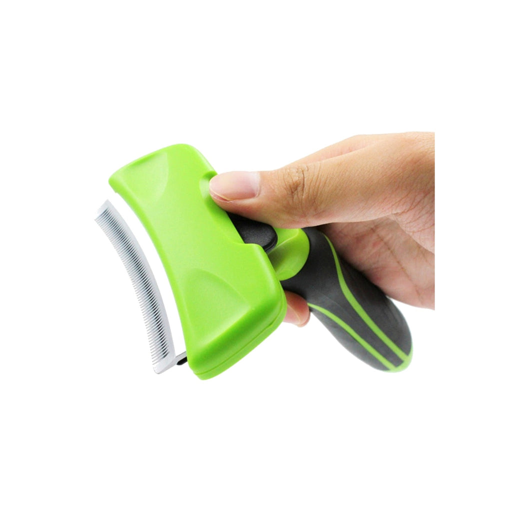 TrailPaw Deshedding Rake & Grooming Brush for Dogs & Cats