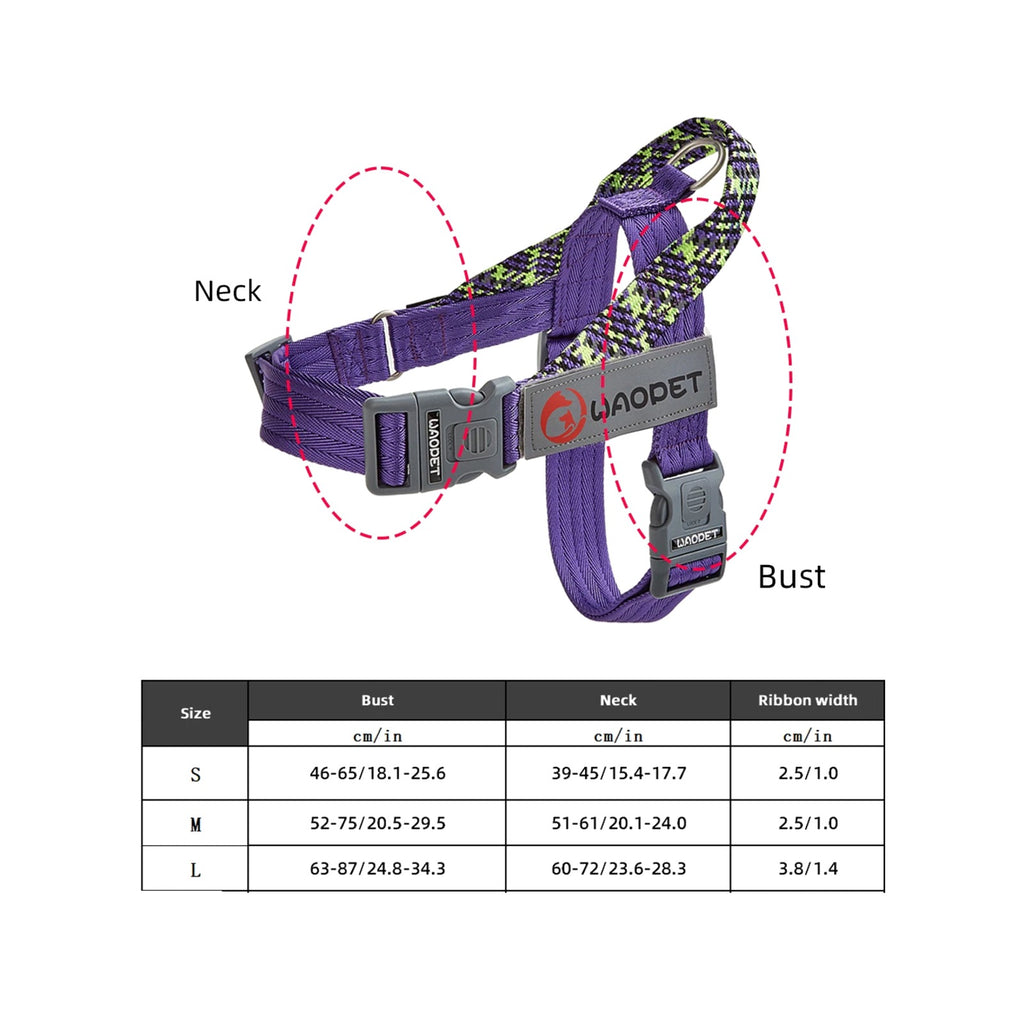 TrailPaw Trailblazer No-Pull Reflective Dog Harness