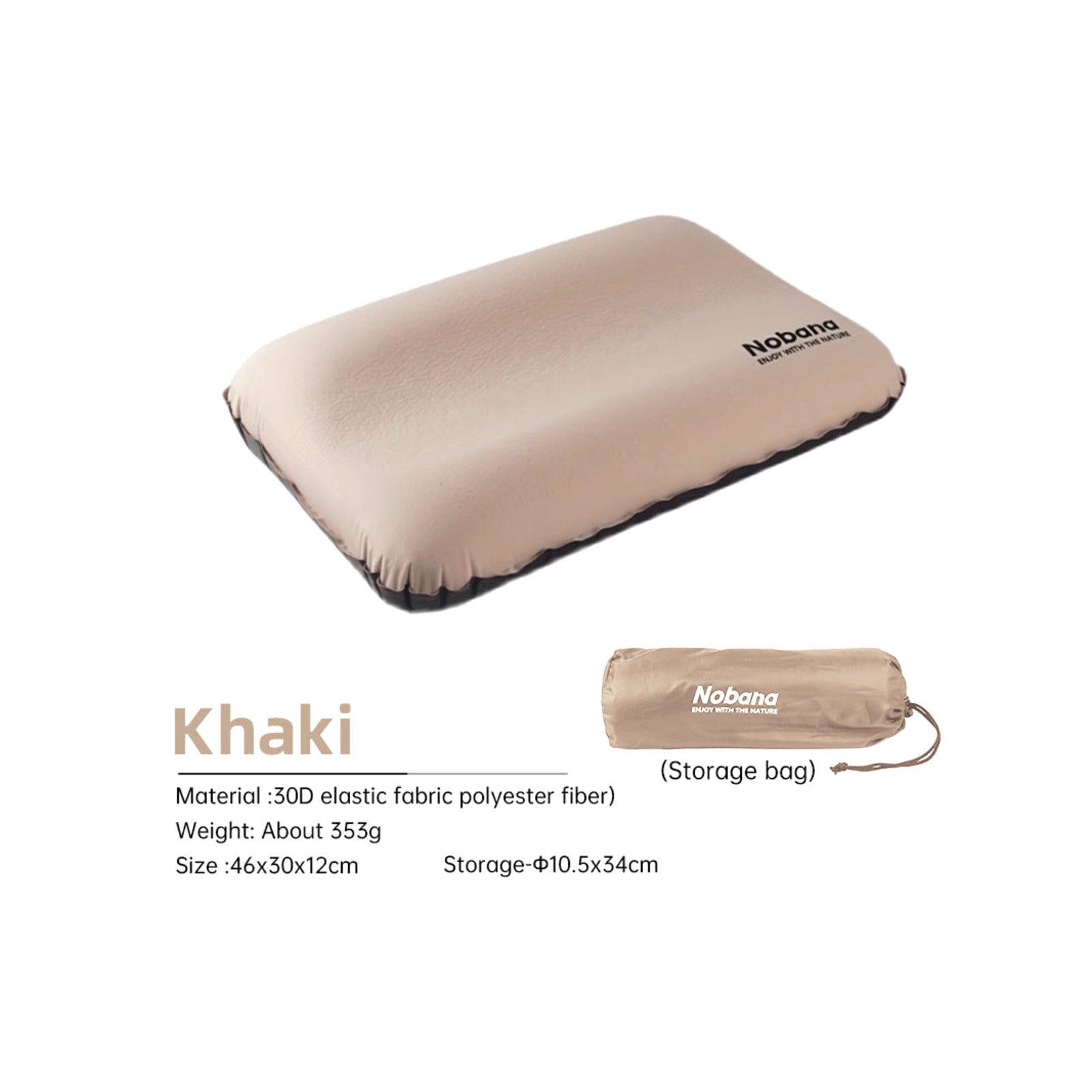TrailPaw Auto-Inflating 3D Camp Pillow