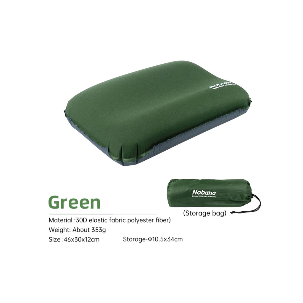 TrailPaw Auto-Inflating 3D Camp Pillow