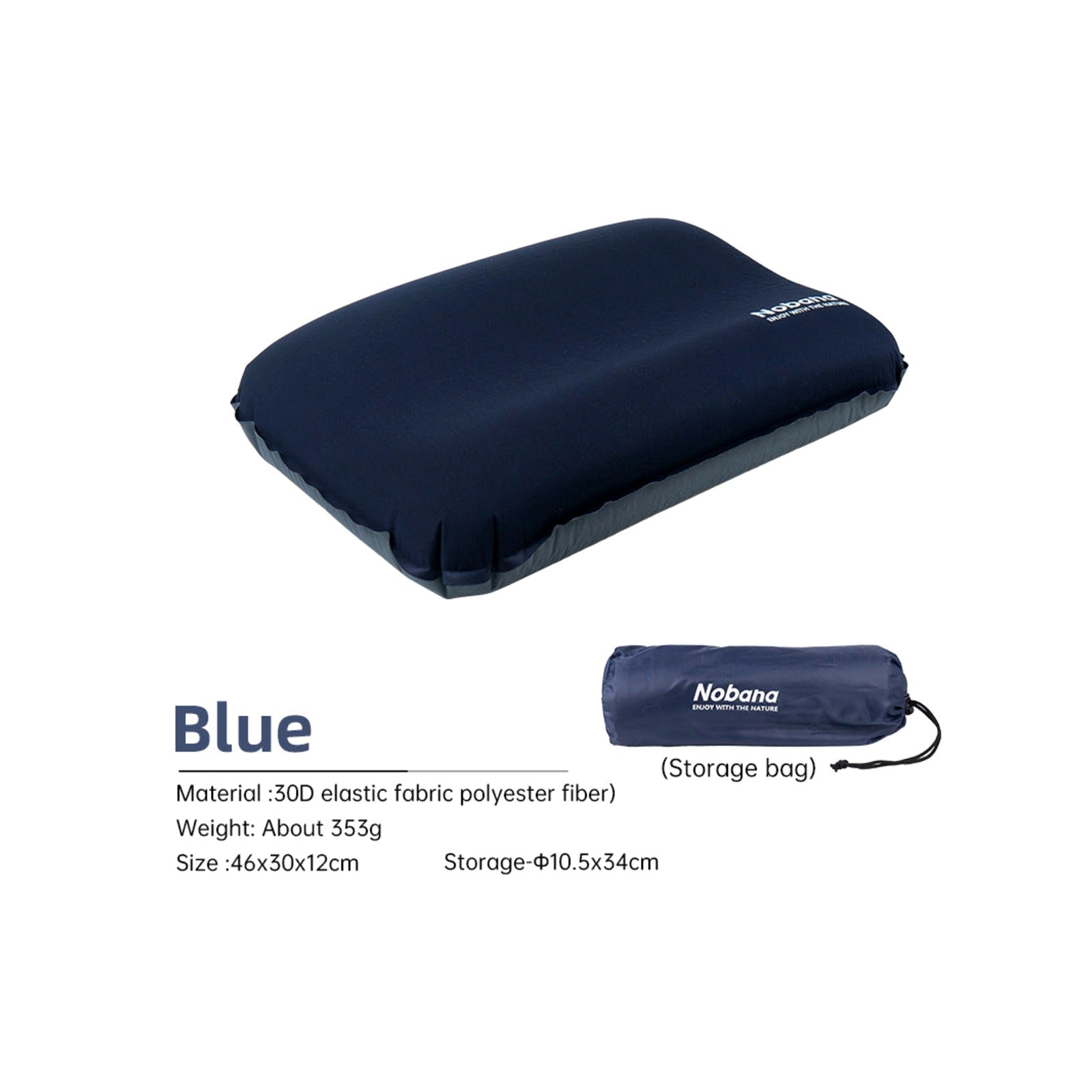 TrailPaw Auto-Inflating 3D Camp Pillow