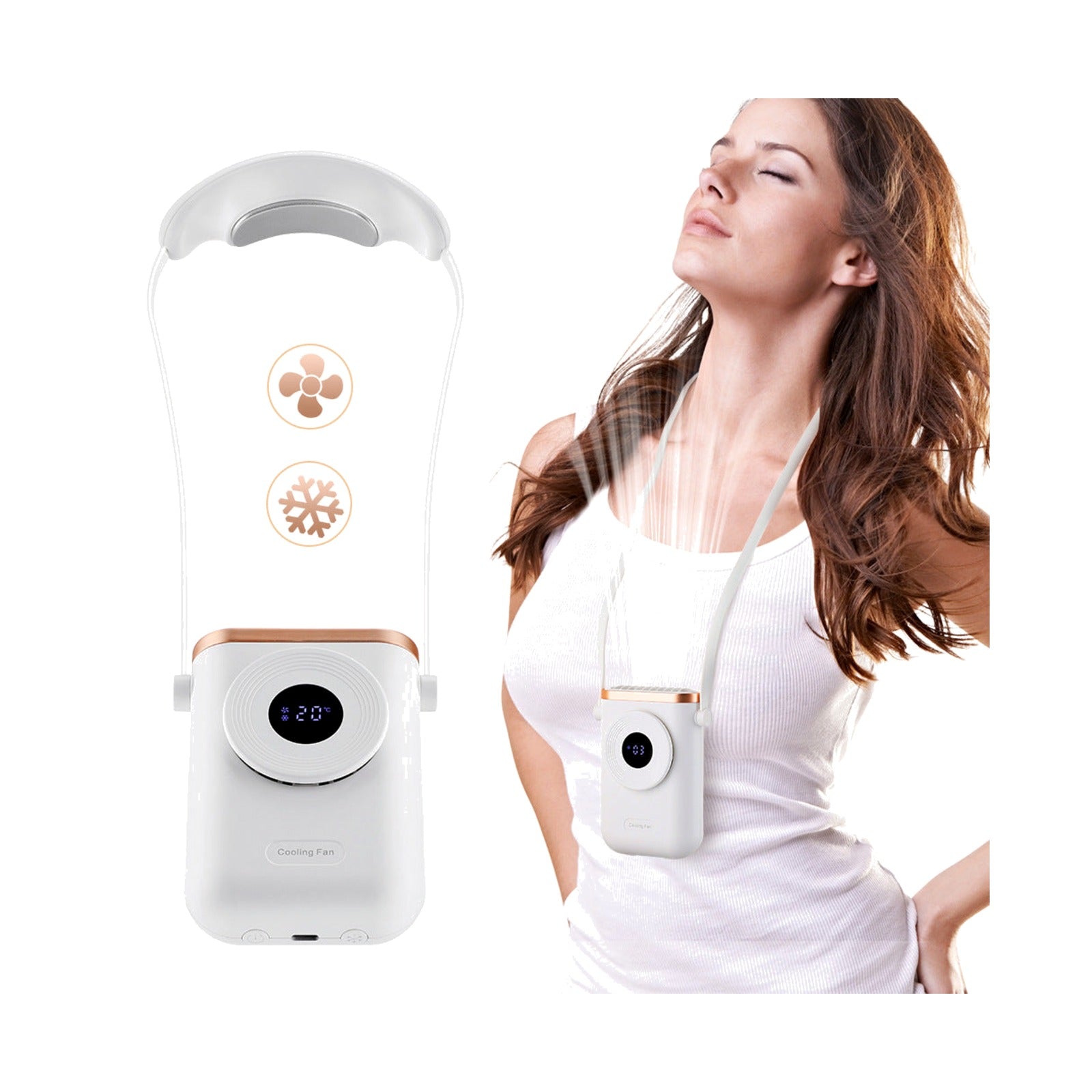 TrailPaw 3-Speed Bladeless Hanging Neck Fan