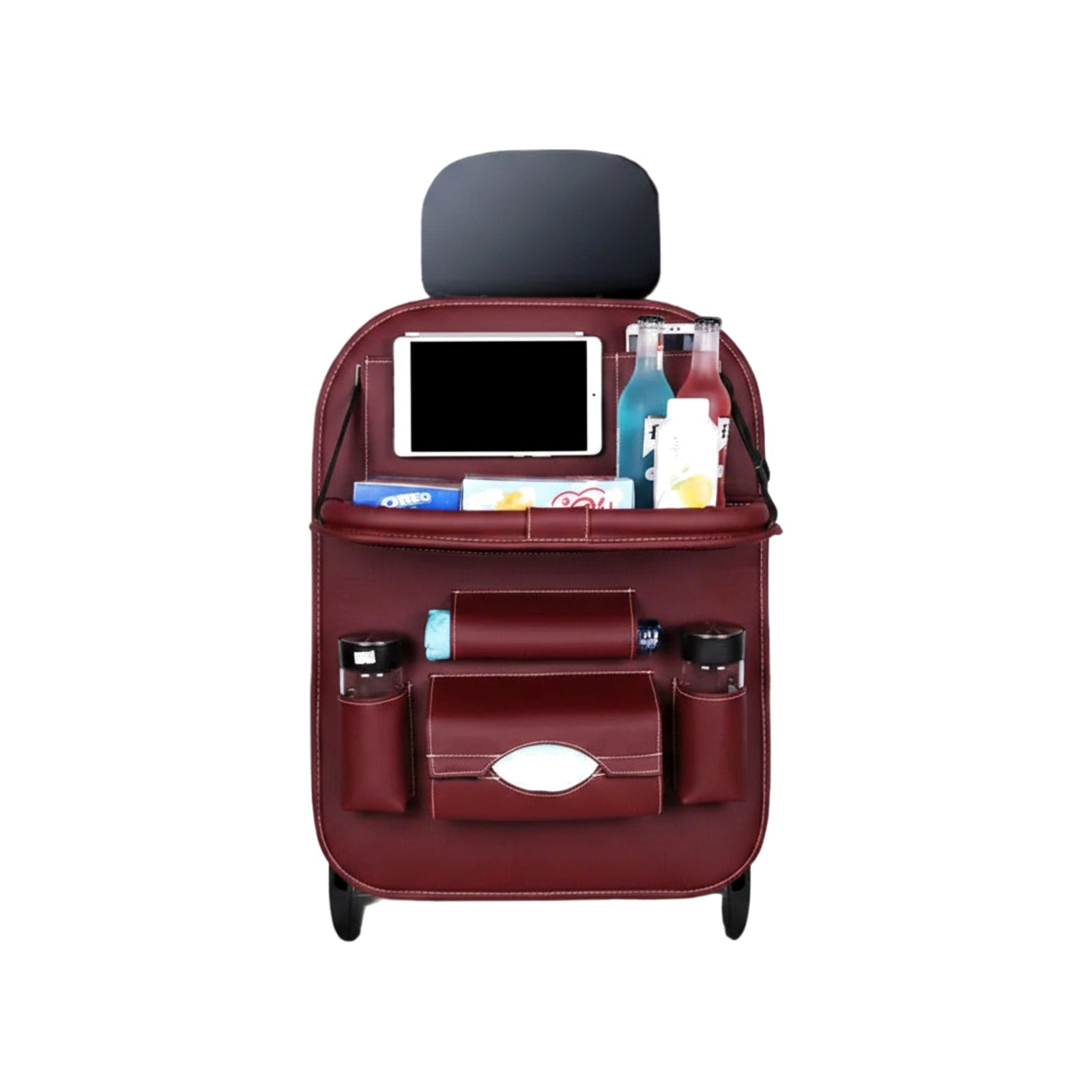 TrailPaw Seat Back Organizer & Fold-Down Tray