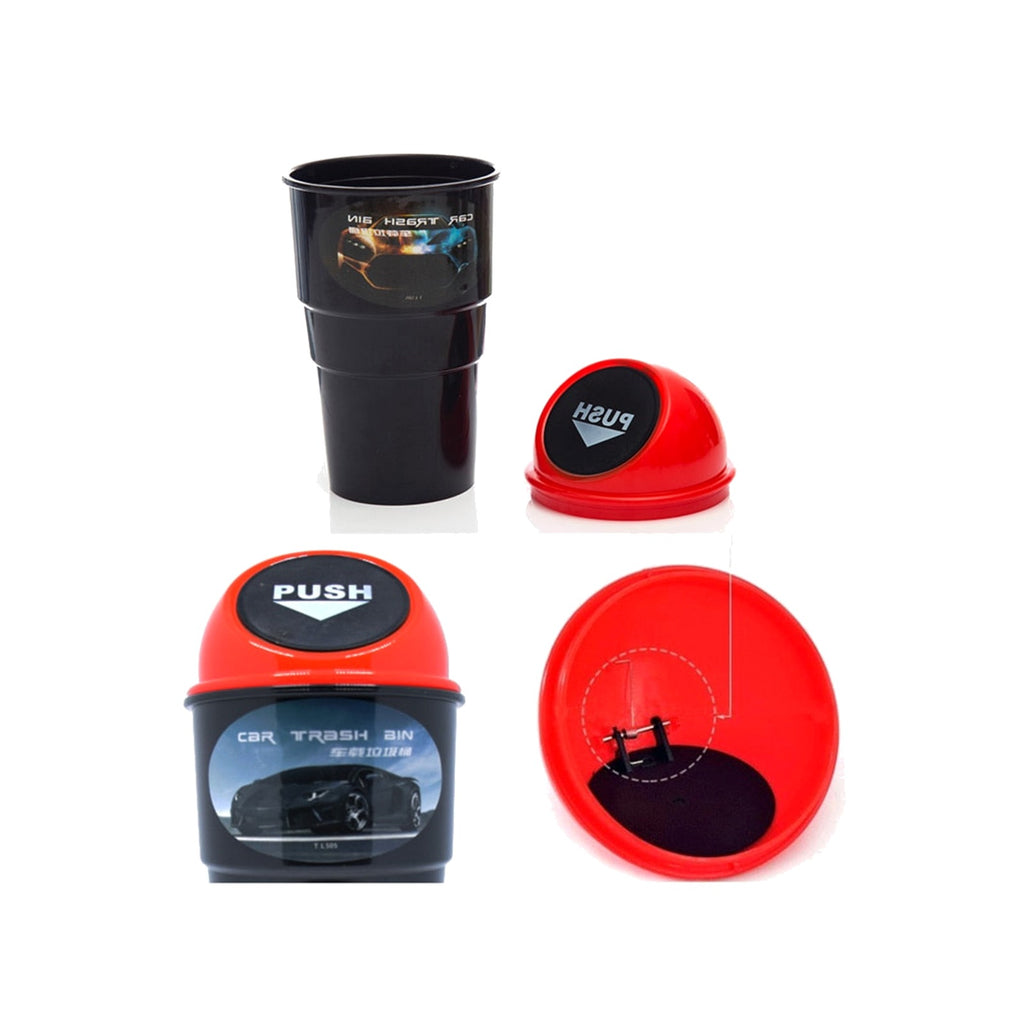TrailPaw Spring-Lid Car Trash Can