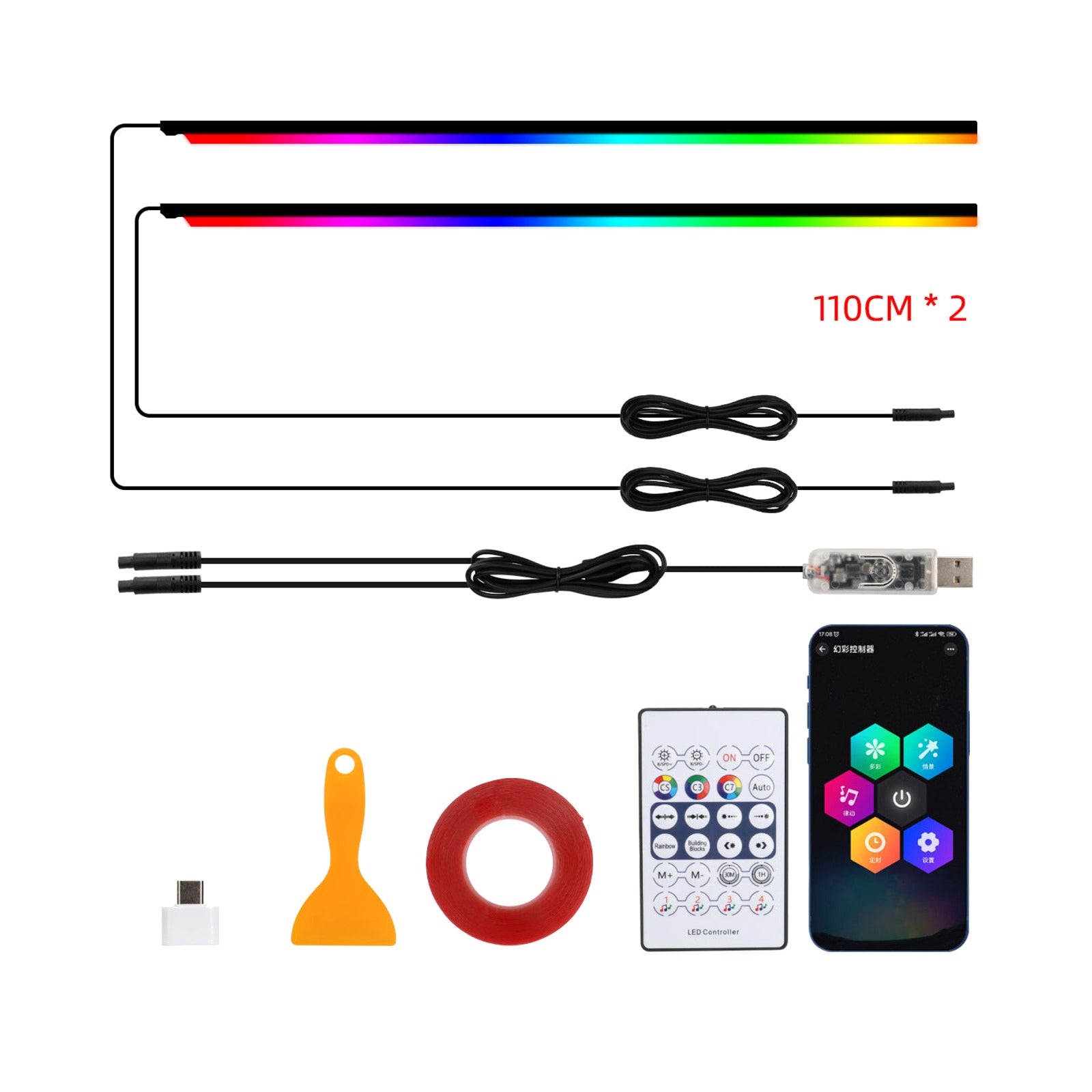 TrailPaw RGB Interior Ambient Light Kit — App & Remote