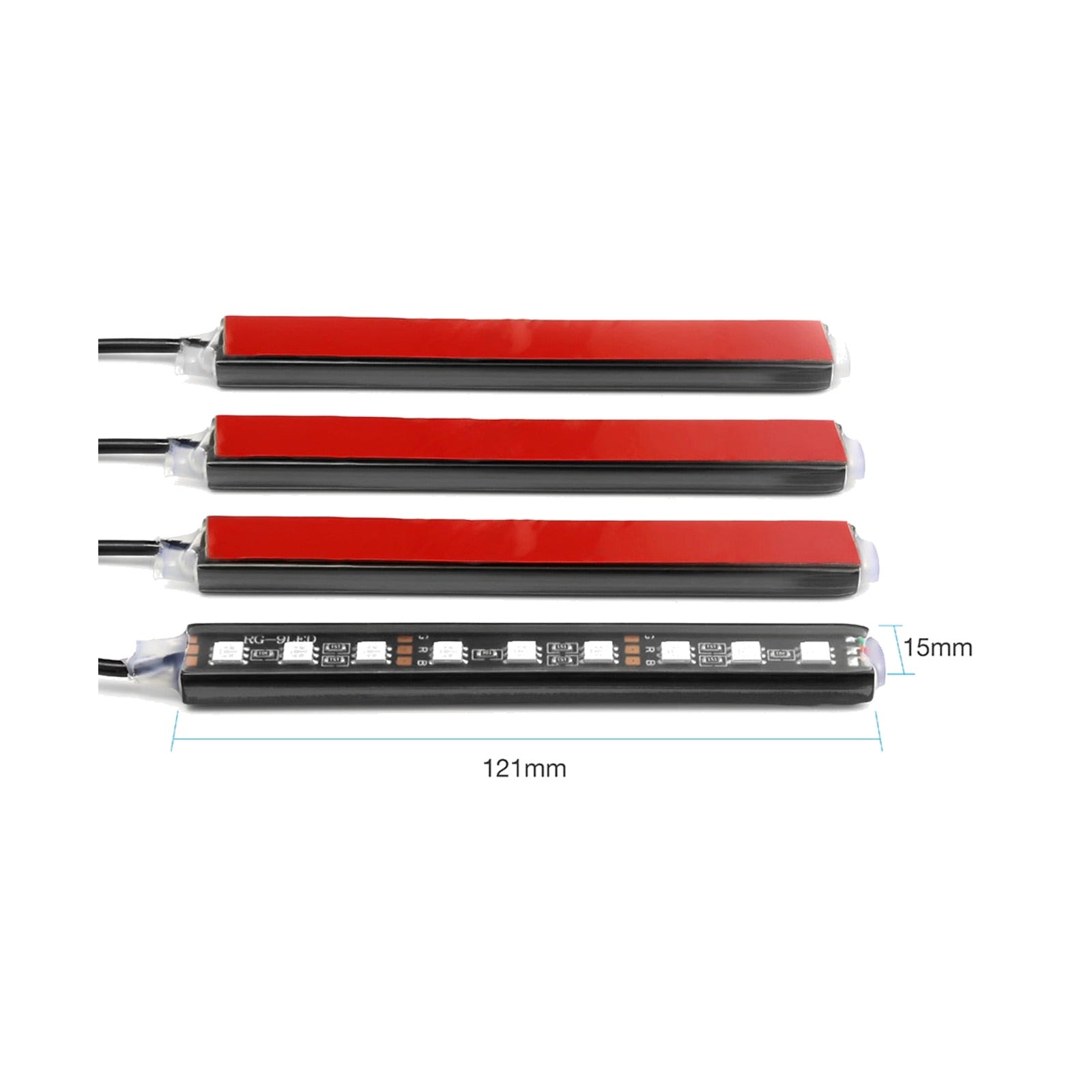 TrailPaw RGB Interior Light Kit — 4pc Car & RV Ambient Strips