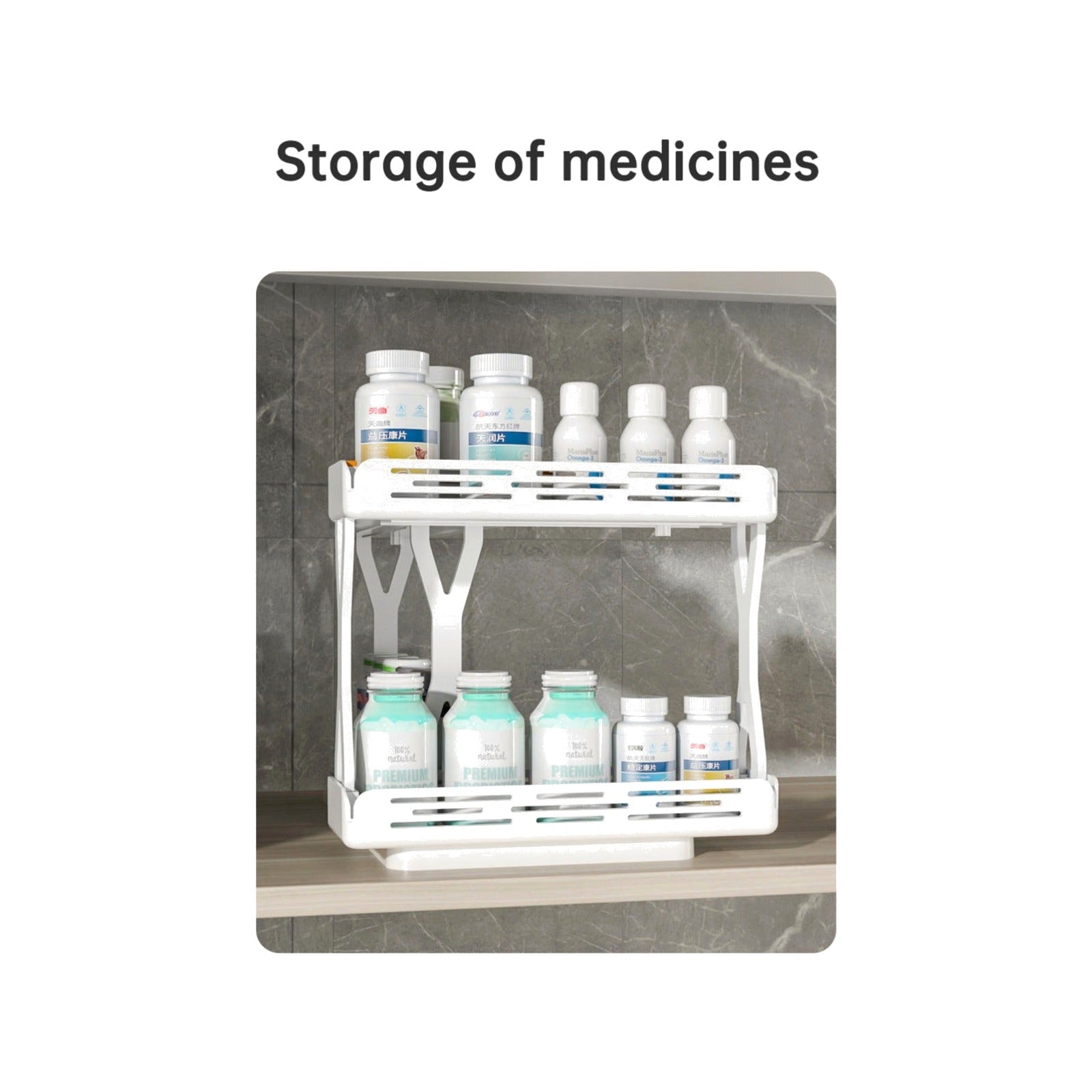 TrailPaw Pull-Out Rotating Spice Rack Organizer