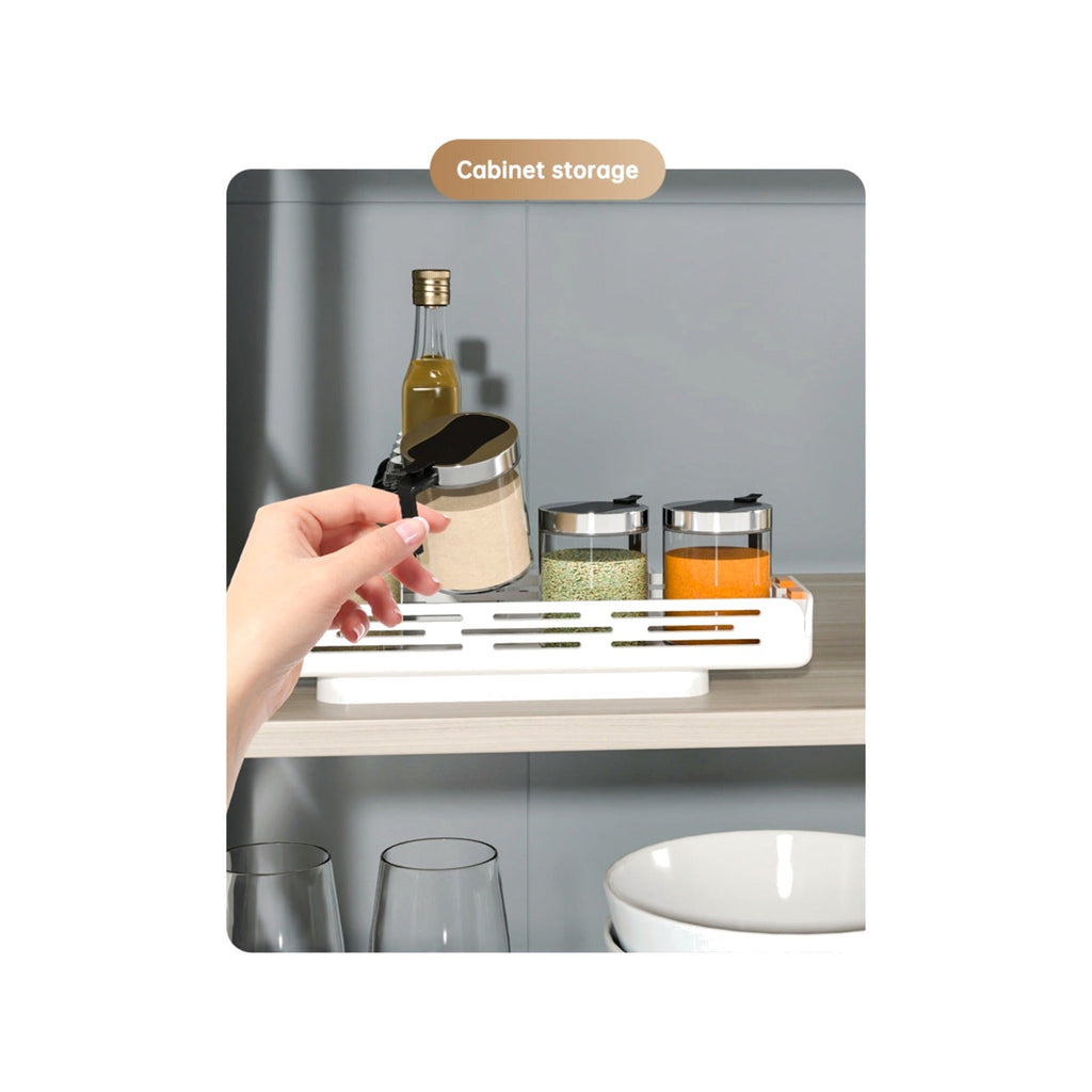 TrailPaw Pull-Out Rotating Spice Rack Organizer