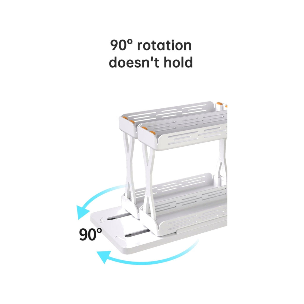 TrailPaw Pull-Out Rotating Spice Rack Organizer