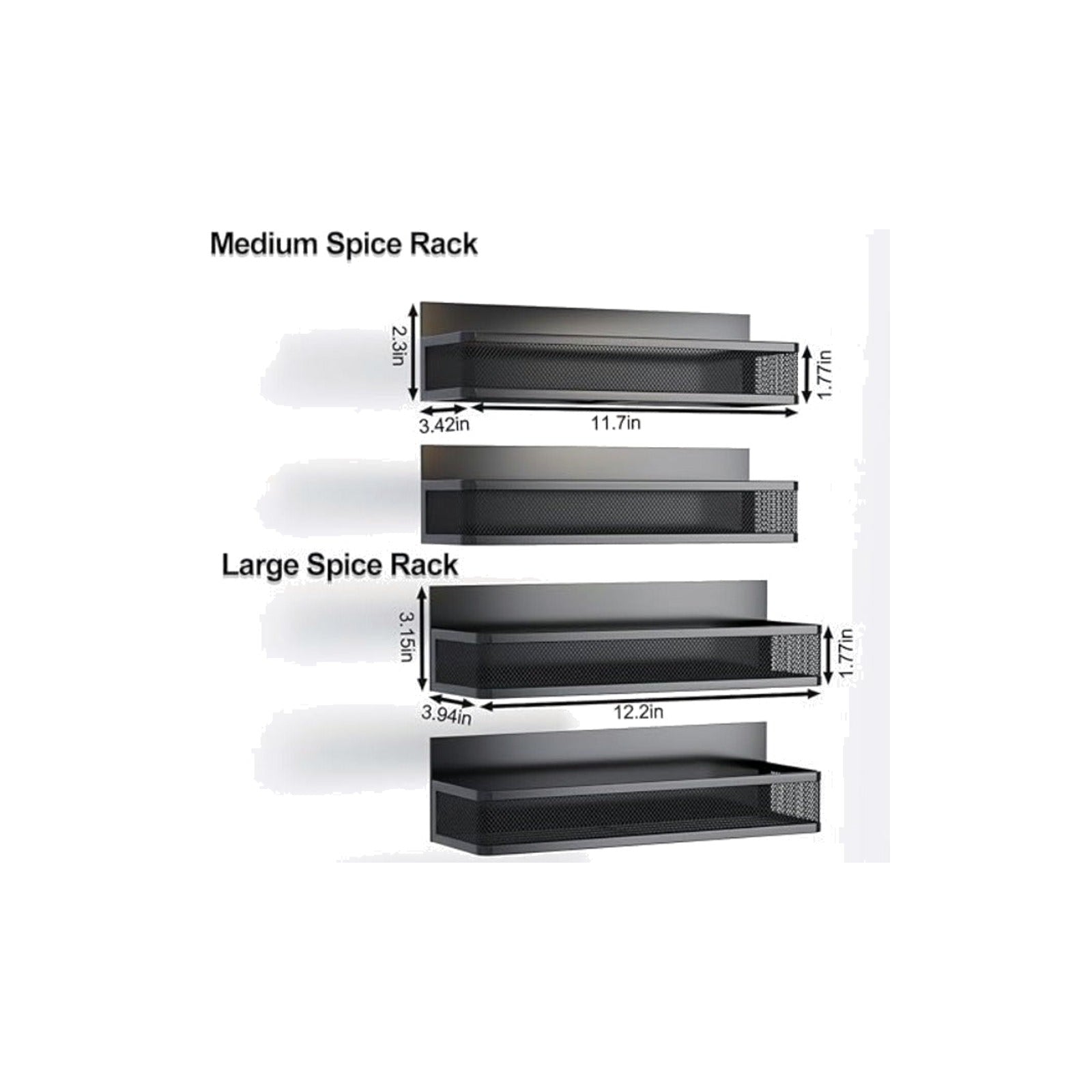 TrailPaw Magnetic Fridge Spice Rack Organizer