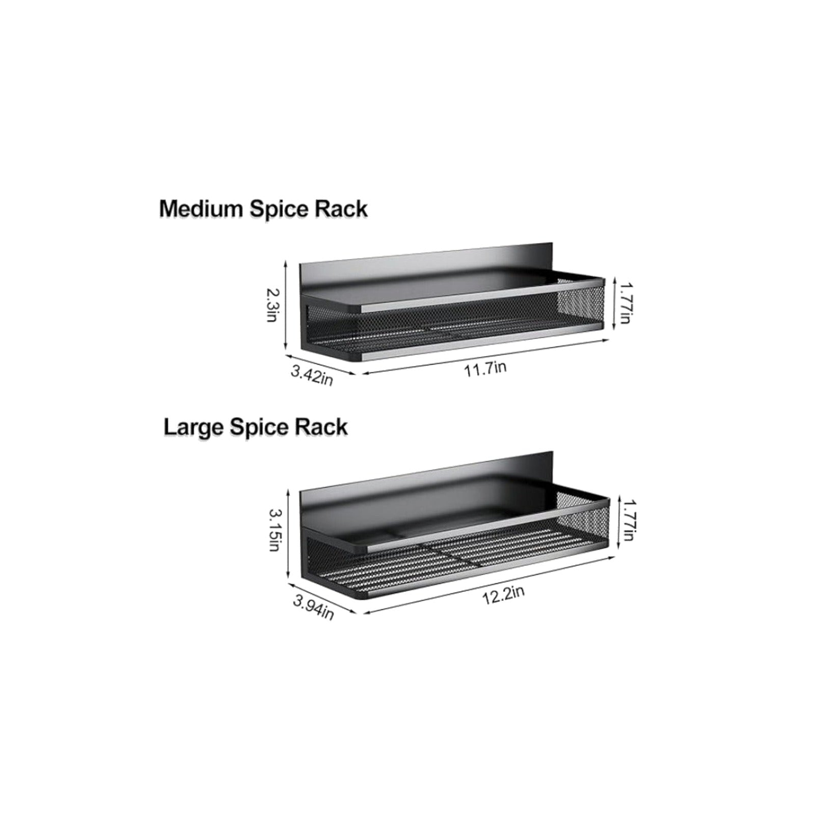 TrailPaw Magnetic Fridge Spice Rack Organizer