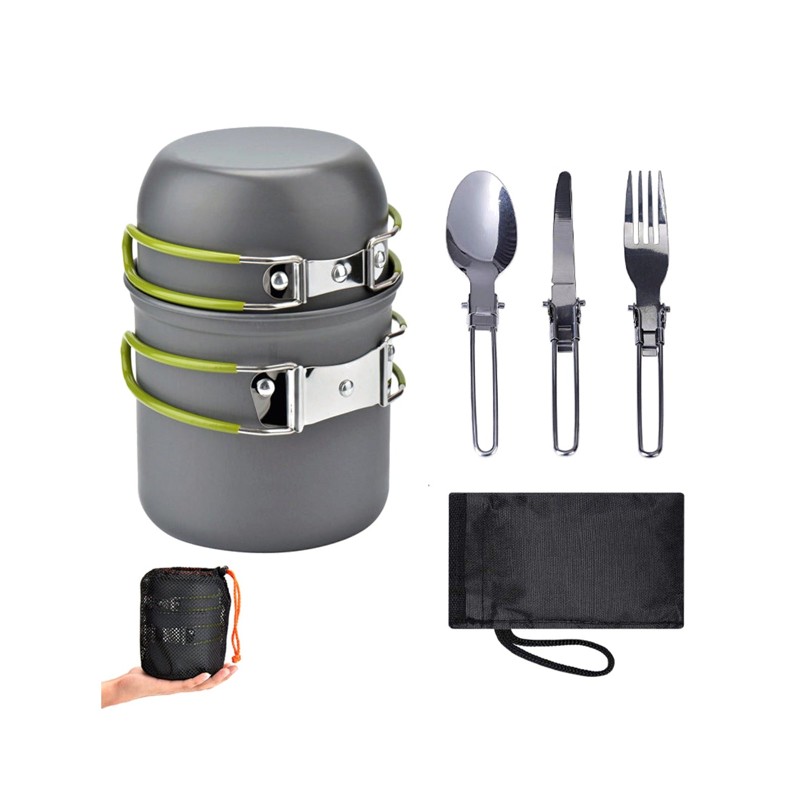 TrailPaw Trail Cook Set — Compact 1-2 Person Camping Cookware