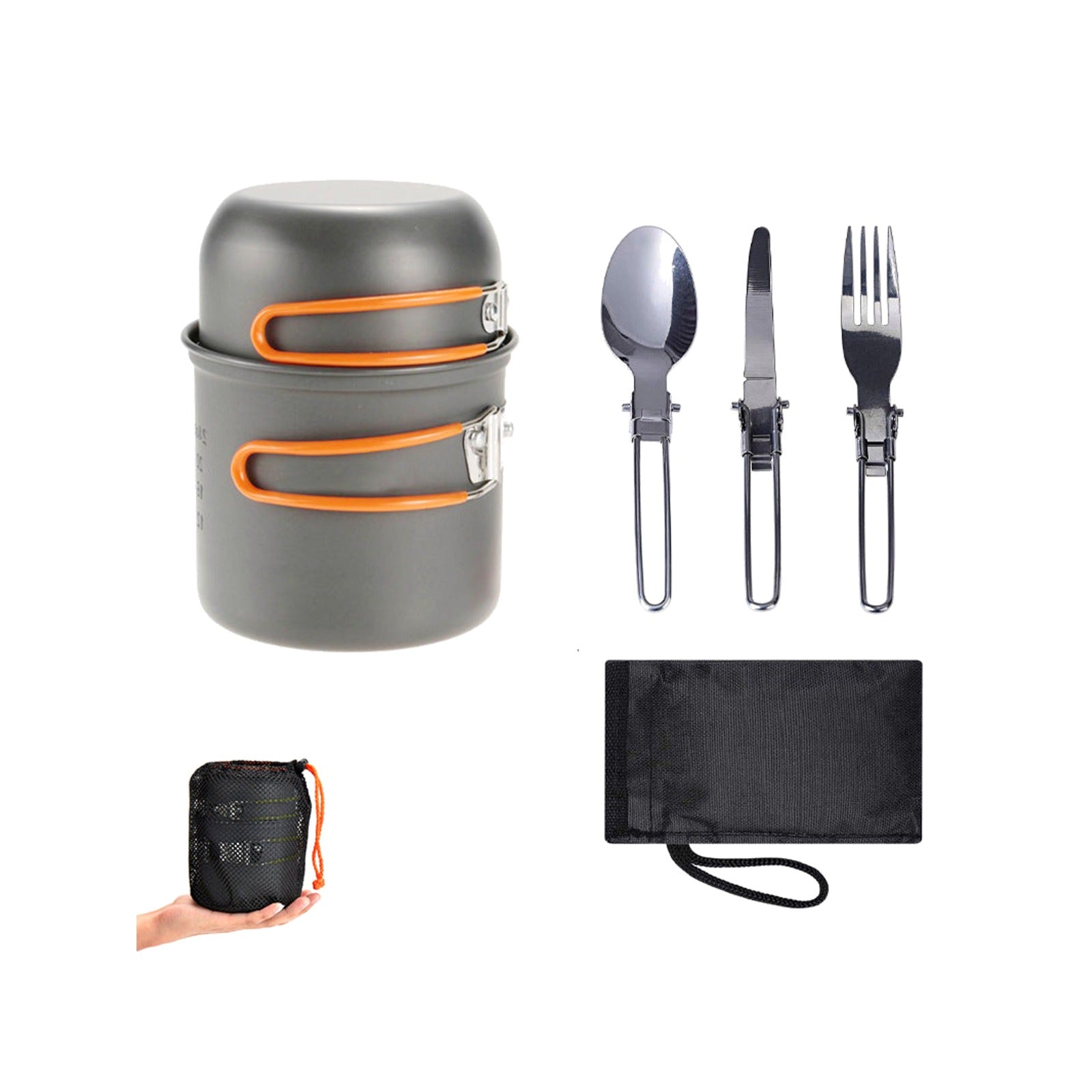 TrailPaw Trail Cook Set — Compact 1-2 Person Camping Cookware