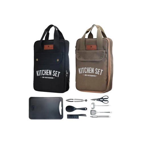TrailPaw 8-Piece Camp Kitchen Cookware & Utensil Set