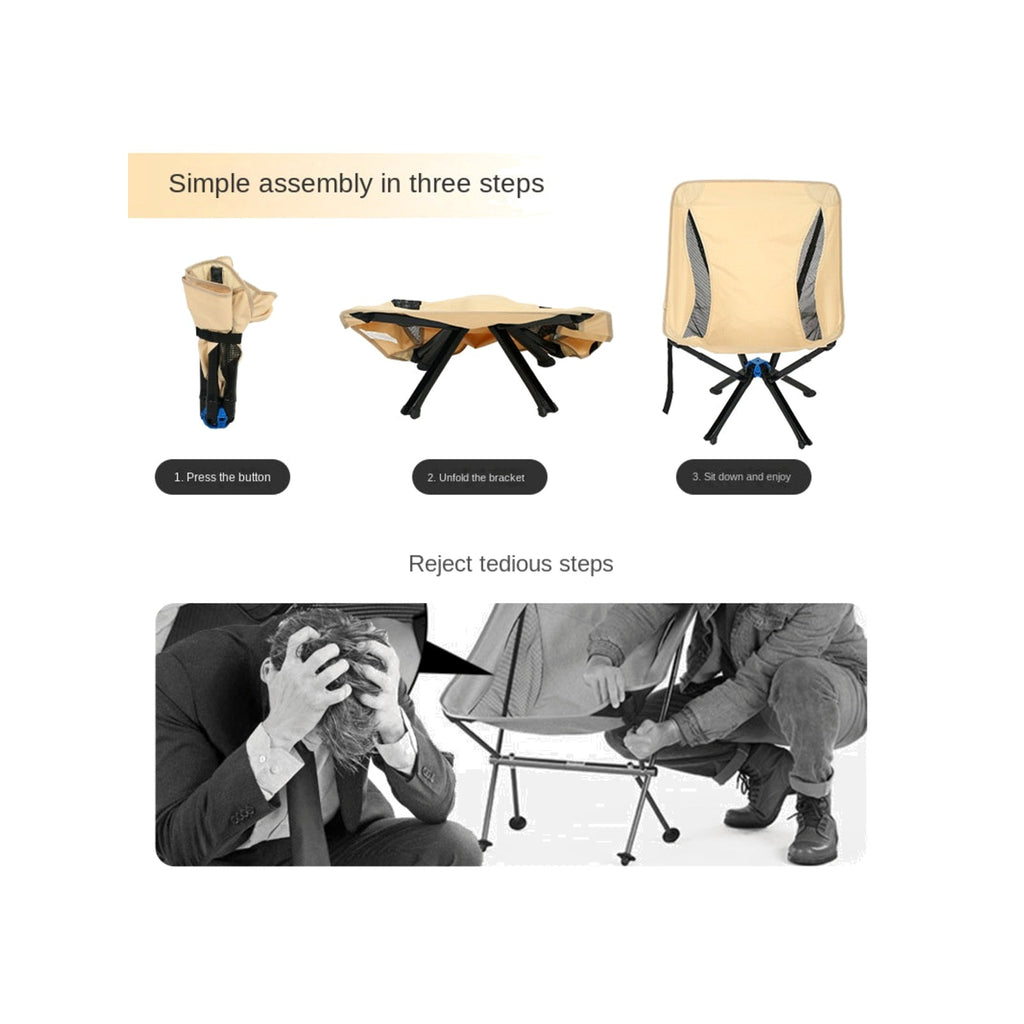 TrailPaw Lightweight Folding Moon Chair