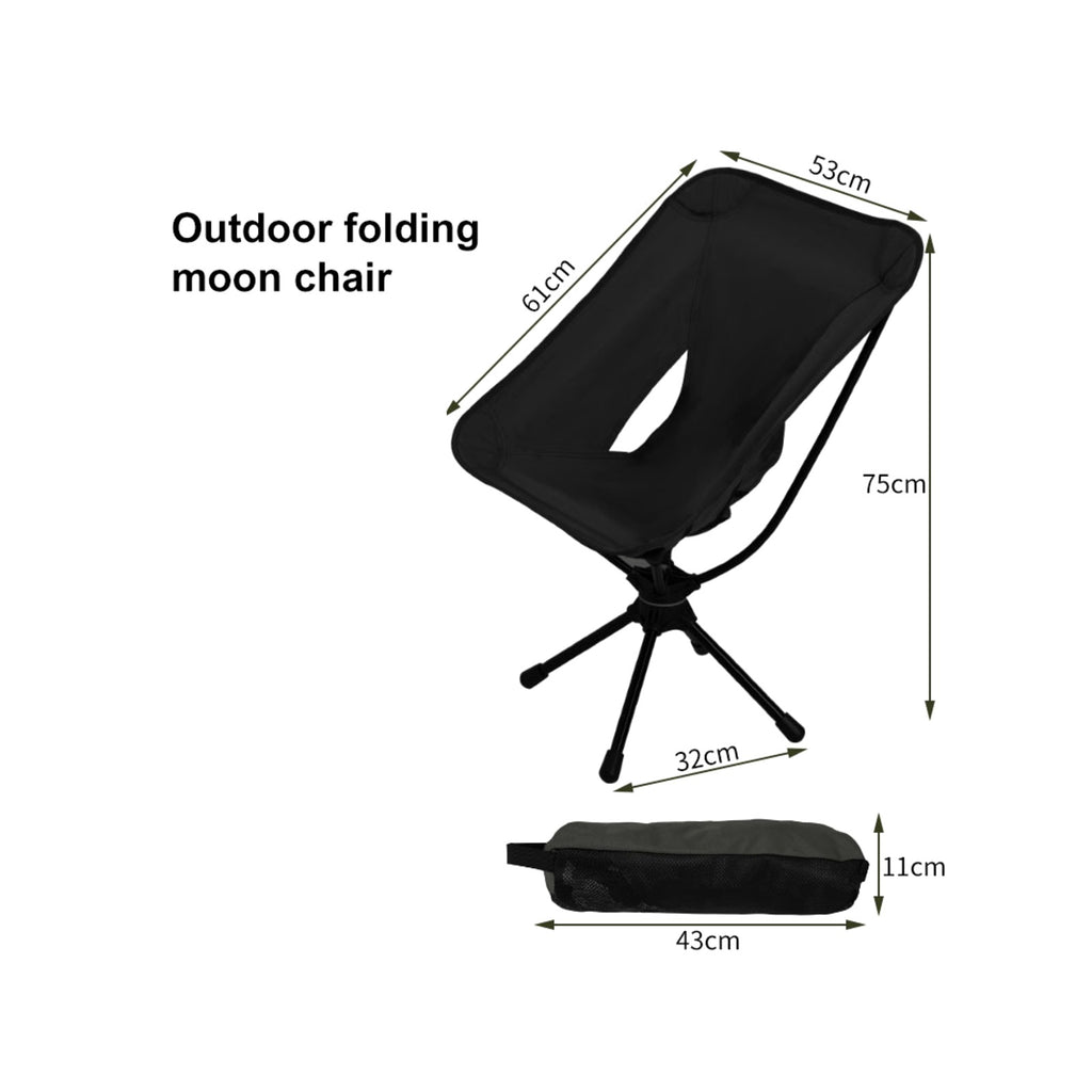 TrailPaw Lightweight Folding Moon Chair