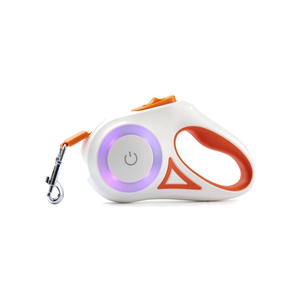 TrailPaw Glow Retractable Dog Leash