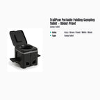 TrailPaw Portable Folding Camping Toilet — Odour-Proof — specs
