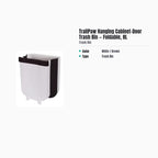 TrailPaw Hanging Cabinet-Door Trash Bin — Foldable, 8L — specs