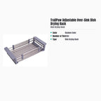 TrailPaw Adjustable Over-Sink Dish Drying Rack — specs