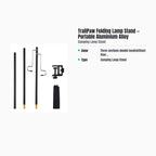 TrailPaw Folding Lamp Stand — Portable Aluminium Alloy — specs