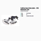 TrailPaw Solar String Lights — IP65 Waterproof, 15m — specs