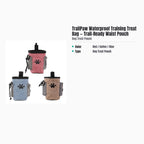 TrailPaw Waterproof Training Treat Bag — Trail-Ready Waist Pouch — specs