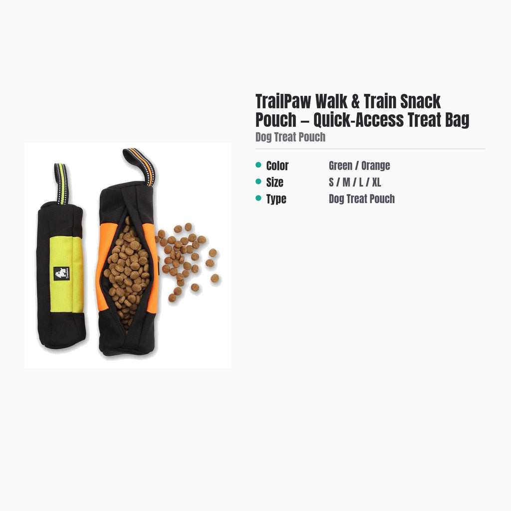 TrailPaw Walk & Train Snack Pouch — Quick-Access Treat Bag — specs
