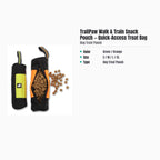 TrailPaw Walk & Train Snack Pouch — Quick-Access Treat Bag — specs