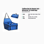 TrailPaw Dog Car Booster Seat — Waterproof, for Small Dogs — specs