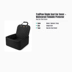 TrailPaw Single Seat Car Cover — Waterproof Foldable Protector — specs