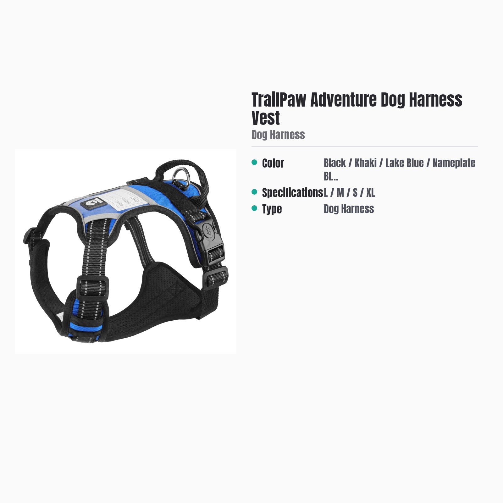 TrailPaw Adventure Dog Vest Harness