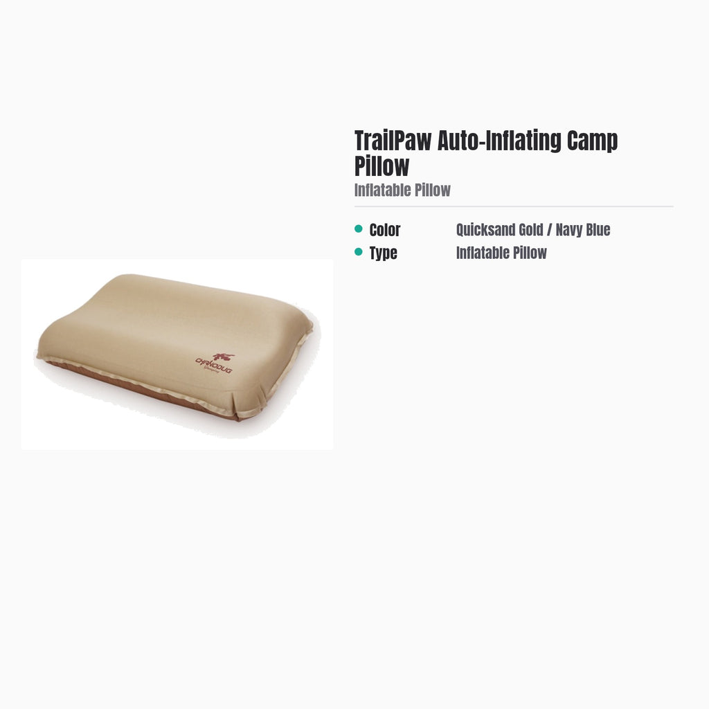 TrailPaw Auto-Inflating Camp Pillow — specs