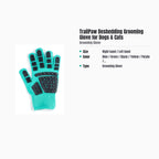 TrailPaw Deshedding Grooming Glove for Dogs & Cats — specs