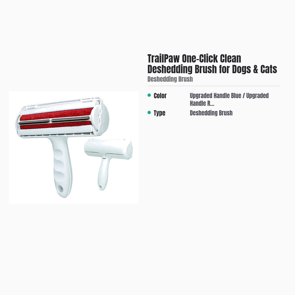TrailPaw One-Click Clean Deshedding Brush for Dogs & Cats — specs