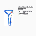 TrailPaw Adjustable Dog Car Seat Belt Safety Tether — specs