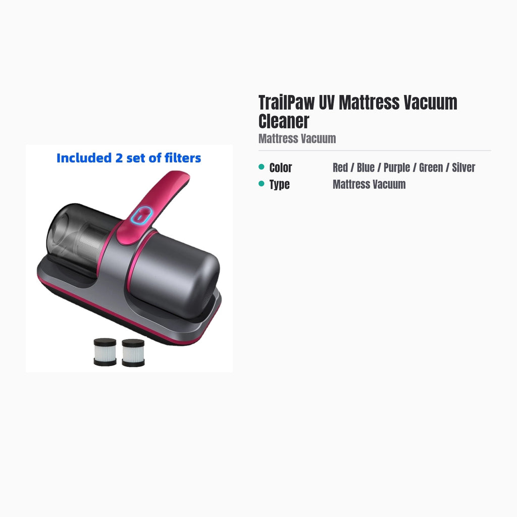 TrailPaw UV Mattress Vacuum & Mite Cleaner